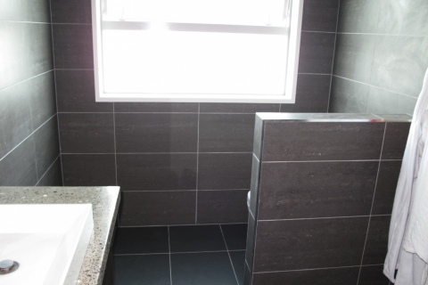 Tile bathroom