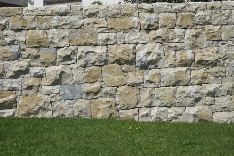 Limestone wall